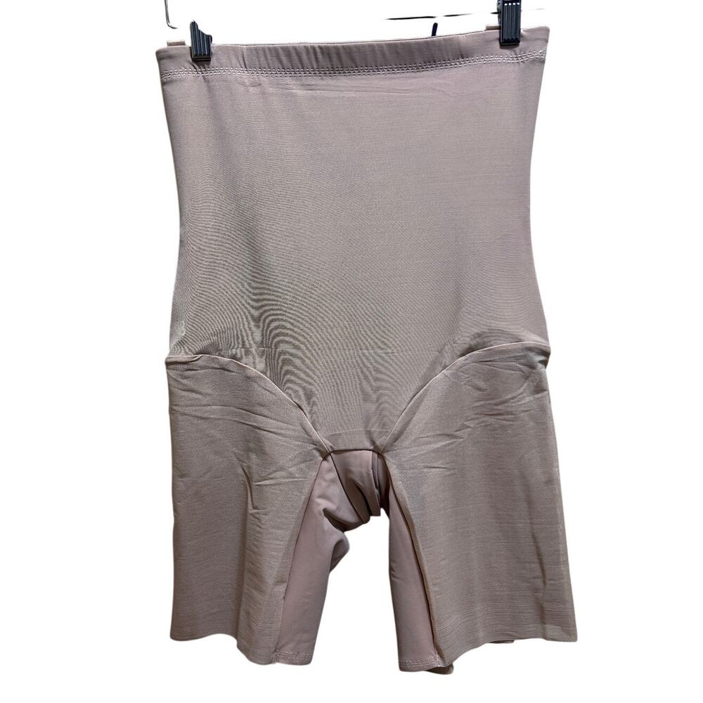 Honeylove SuperPower Short Shapewear L Beige High Waist Compression Sculptwear